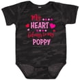 thumbnail image 3 of Inktastic My Heart Belongs to My Poppy Boys or Girls Baby Bodysuit, 3 of 5