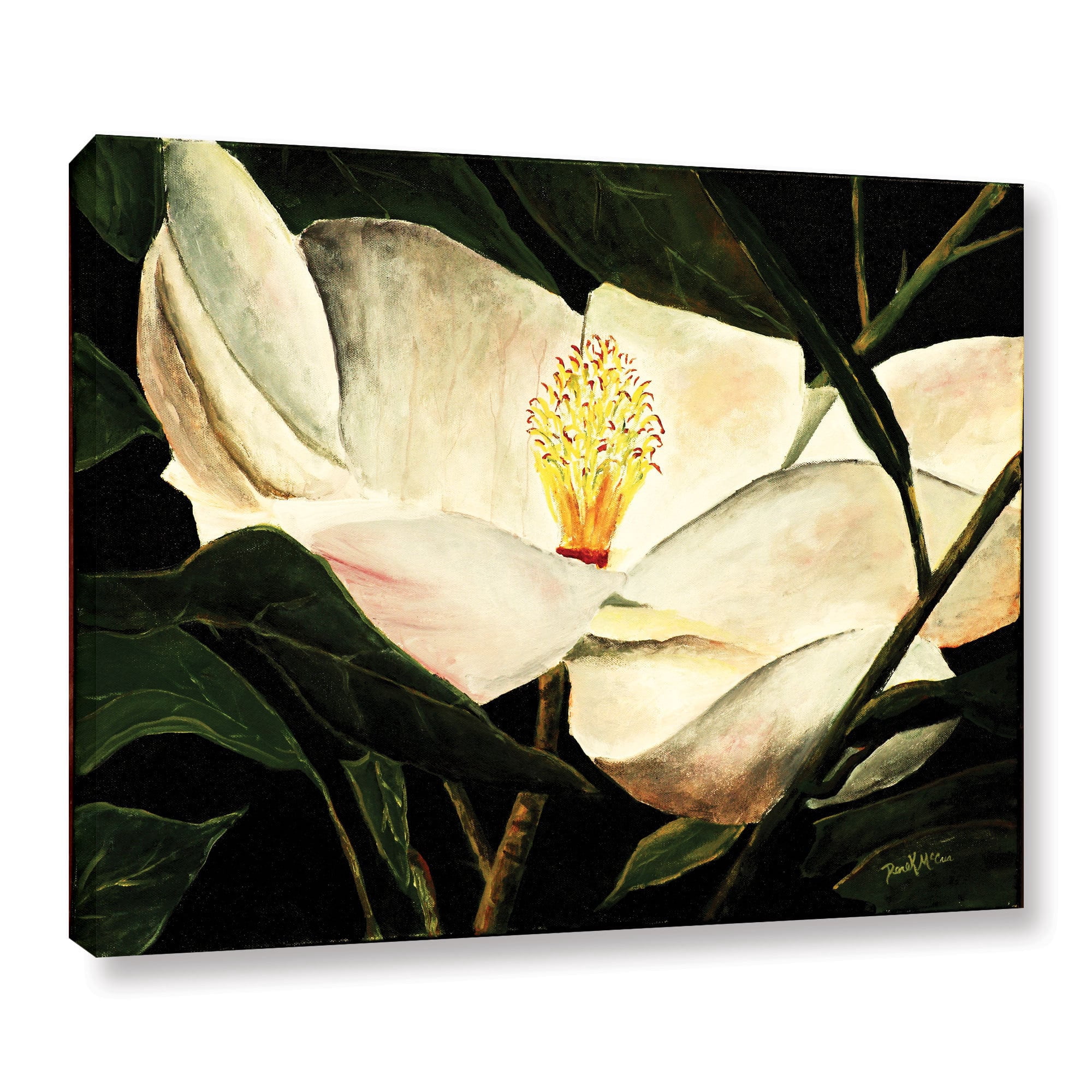 ArtWall Derek Mccrea "Magnolia Flower 2" Gallery-wrapped Canvas