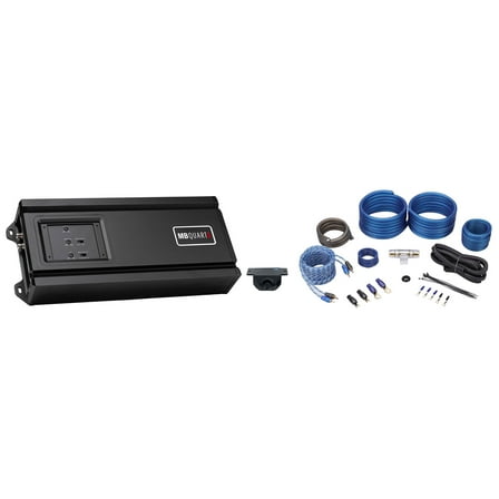 MB QUART RA1-750.1 750 Watt 1-Ohm Car Audio Mono Amplifier Bass Remote Amp Kit