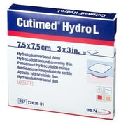 BSN Medical Cutimed Hydro L Hydrocolloid Dressing, 7.5 cm x 7.5 cm (3 in x 3 in), Box of 10