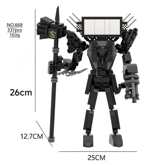 Skibidi Toilet Toy Building Block Titans Camera Man Tv Man Cameraman Speakerman Skibidi Toilet Clock Man Titans Drill Speaker