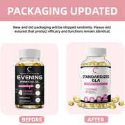 GPGP GreenPeople Evening Primrose Oil Supplements (1200mg) with Naturally Occurring GLA for Women's Hormone Balance & Skin Health Support, 120 Softgels