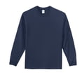 thumbnail image 4 of Port & Company PC61LST Tall Long Sleeve Essential T-Shirt, Navy, 4XLT, 4 of 5