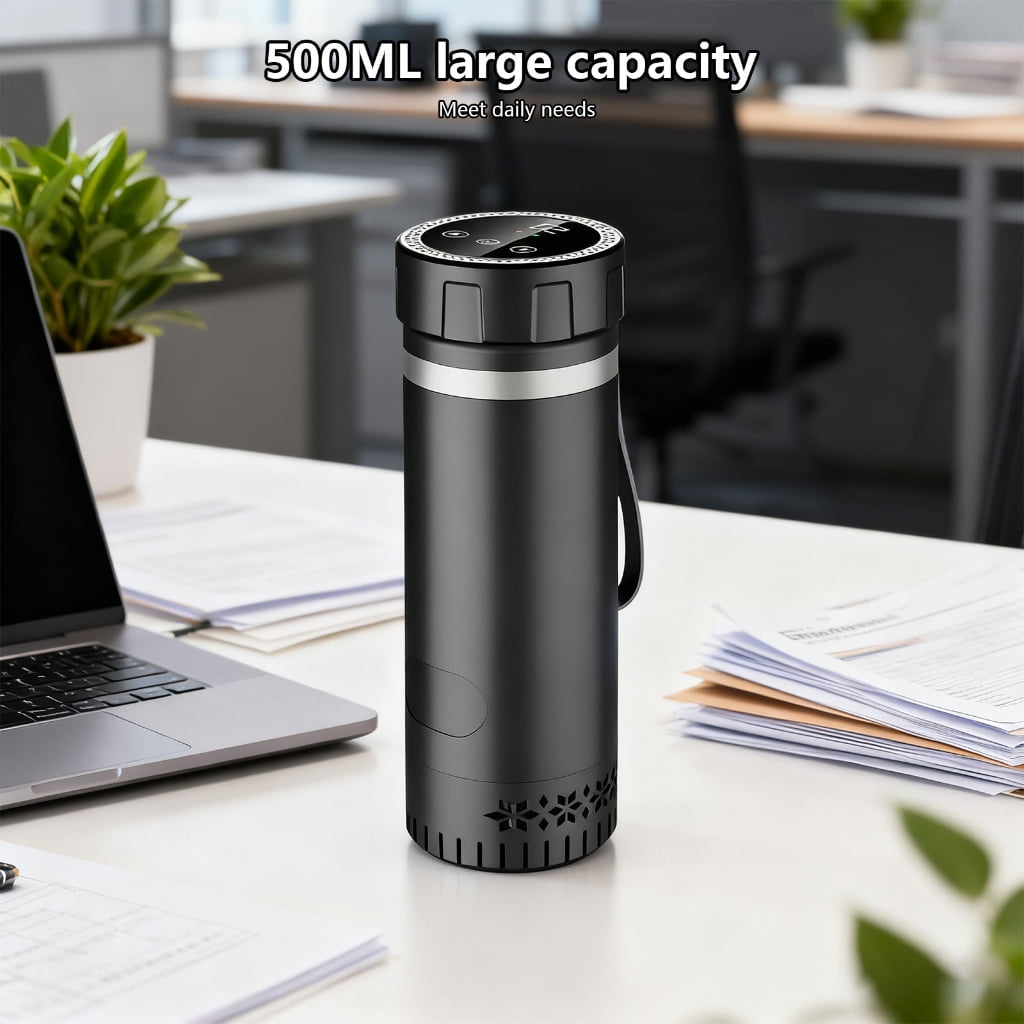 Miiottaa Battery Operated Chilling Glass Tiny Refrigerator Plan For Car Travel Cold Drink Storage