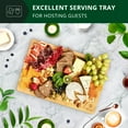 thumbnail image 4 of Royal Craft Wood Bamboo Cutting Board – Kitchen Chopping Board with Juice Groove, Knife-Friendly Surface & Side Handles – Wooden Cutting Board for Meat, Cheese & Charcuterie (M, 15" x 10"), 4 of 6