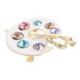 thumbnail image 4 of GOOHOCHY Broche de paleta de pintura Broche de mujer Broche de diamantes de imitación Broche único Pin de trajes Pin de solapa de moda para fiestas y uso diario, 4 of 8
