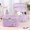 🔥 Purple, variant on Sentmoon Toiletry Travel Bag Make up Bag Holiday Open Lid Cosmetic Bag Travel Large Capacity Cosmetic Bag Aesthetics Breathable Mesh Cosmetic Bag Ladies Cosmetic Bag