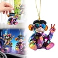 thumbnail image 2 of UYUH Monkey Ornaments Hanging Decor Colorful Animal Car & Bag Charms, Cute Home Decor Gift, Durable Resin Animal Figures for Christmas Birthdays, All Ages Room Decoration Accessories, 2 of 7
