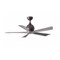 thumbnail image 4 of Irene-5 five-blade paddle fan in Textured Bronze finish with 52" solid barn wood tone blades., 4 of 7