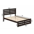 thumbnail image 6 of AFI Oxford 14" Full Wood Platform Bed Frame with Headboard and Footboard, Espresso, 6 of 6