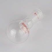 StonyLab 50ml Round Bottom Single Neck Lab Flask, Clear Heat‑resistant Borosilicate Glass with 24/40 Joint