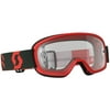 SCOTT BUZZ PRO GOGGLE RED/BLACK W/CLEAR WORKS LENS 262602-1018113