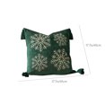 thumbnail image 3 of Funda de almohada navideña con copos de nieve, súper suave y cómoda, con cremallera invisible, fácil de cambiar, ideal para sofá cama, sala de estar, funda de almohada de color liso, funda de almohada, 3 of 8