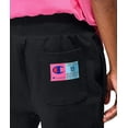 thumbnail image 4 of Champion Men's Reverse Weave Pop Color Jocktag Chenille C Logo Jogger Pants Black, Medium, 4 of 4
