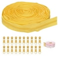 thumbnail image 1 of Uxcell #5 10 Yards Bulk Nylon Coil Zippers por los Yards con 20 Pcs Deslizadores de Zipper y Regla para Costura de Sastre, Dorado, 1 of 6