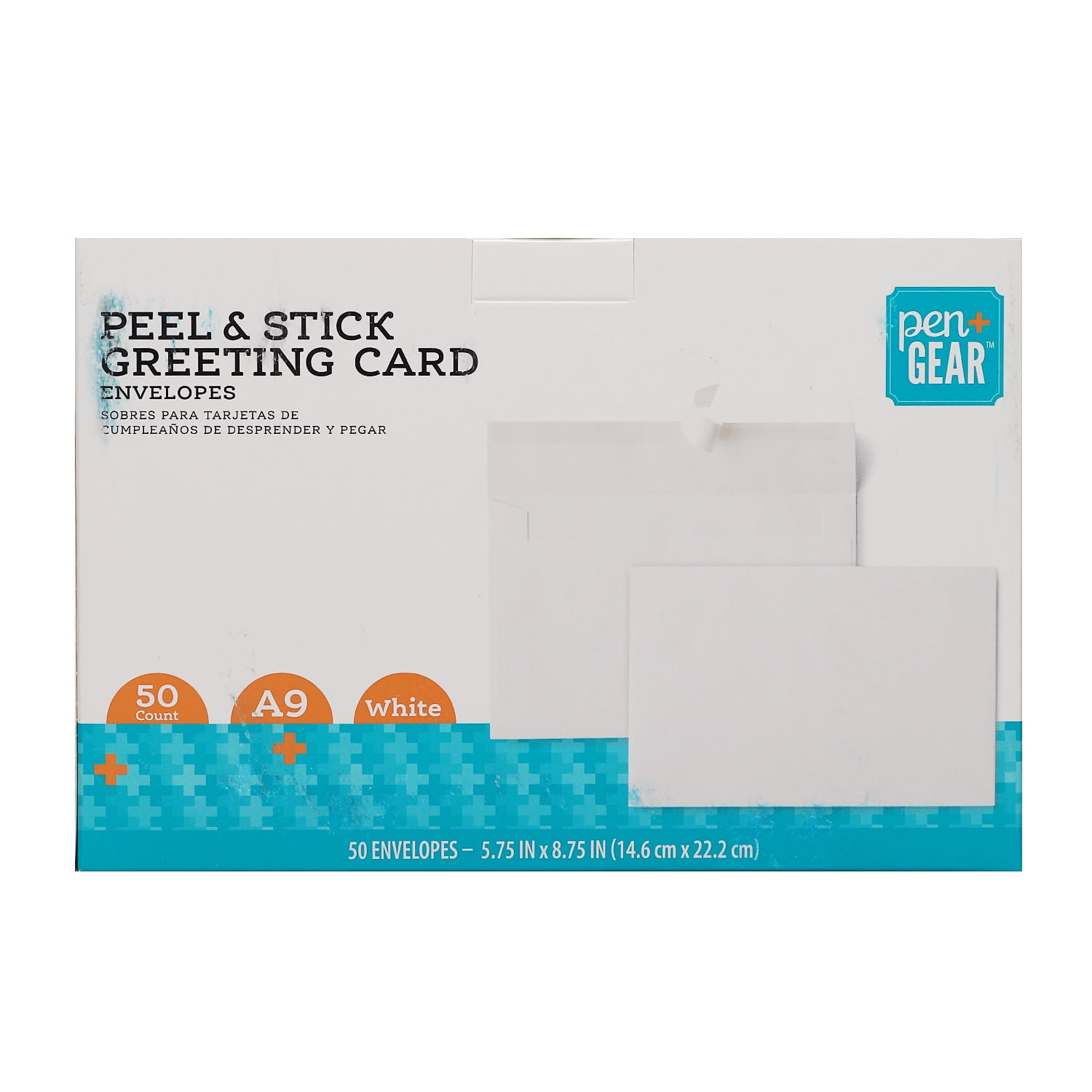 Pen+Gear A9 Greeting White Envelope, Peal and Seal, 50 Count Per Pack ...