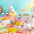 thumbnail image 4 of Topers para cupcakes Jlemon, 25 piezas, set de cumpleaños de gato rosa, 4 of 9
