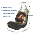 thumbnail image 2 of Picia Jungle Hat Bear Print Waterproof Sweating Car Seat Cover for Post Gym Workout, Running, Beach and Hiking, Universal Fit Anti-Slip Bucket Seat Protector, 2 of 5