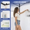 thumbnail image 4 of EAGLE PEAK Flex Ultra Compact 4x4 Pop-up Changing Room Canopy, Portable Privacy Cabana for Pool, Fashion Photoshoots, or Camping (White), 4 of 10