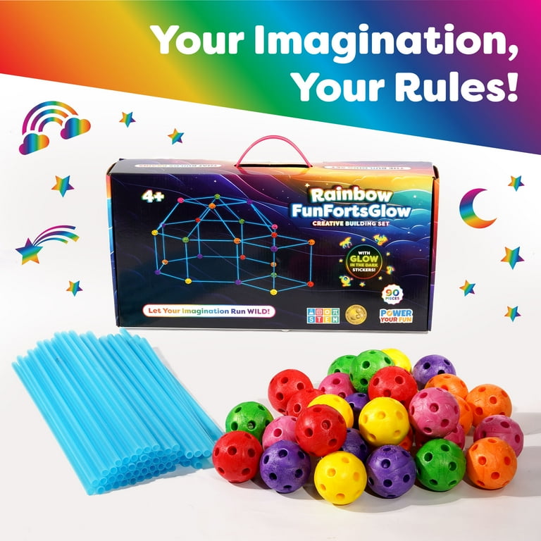 Power Your Fun Fort Builder 90-Piece Glow-In-Dark Set photo 4