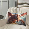 thumbnail image 5 of Naloa Ferocious Dragon Fury Pillowcase, Throw Pillowcase, Wrinkle-Free, Stain-Resistant with Hidden Zipper for Bedroom Sofa-20"x30", 5 of 6