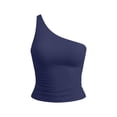 thumbnail image 7 of Axiiglly Tube Tops for Women One Shoulder Backless Cropped Tops Fashion Y2K Sleeveless Slim Fit Bandeau Tops for Summer Going Out, S-2XL, 7 of 7