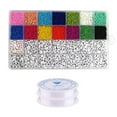 thumbnail image 2 of Xihbxyly Juego de Cuentas de Colores, 5000 Cuentas Acrílicas, Incluye Cuentas Del Alfabeto y de Corazón, para Hacer Pulseras y Collares, Decoración de Fiestas, Diversión Familiar, 14 Colores, Tamaño, 2 of 7