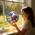 thumbnail image 3 of KuphiL10C American Eagle Suncatchers for Windows, American Flag Stained Glass Window Hanging, Eagle Sun Catchers with Metal Chain and Hook, Wall Art Home Decor, Birthday Gifts, 3 of 5