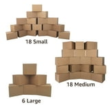 UBMOVE 3 Room Basic Kit 42 Packing Boxes and Supplies for Moving ...