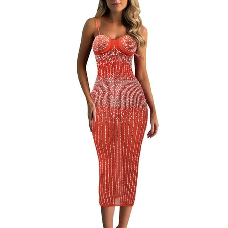 GHSOHS Robes for Women Pajama Dress Night Shirts for Women Fashion Women s Nightclub Sexy Mesh See Through Hot Diamond Suspender Dress Sleepwear Sleepshirt Robe Pajamas Nightgown Homewear Lingerie