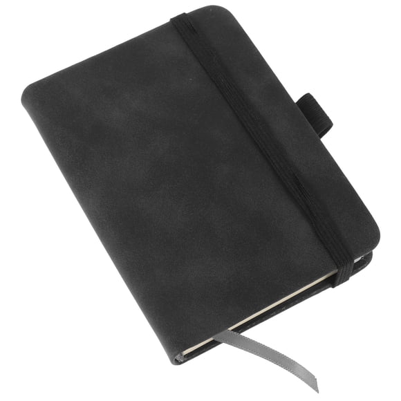 REOFLYUP 2Pcs Pocket Notebook Imitation Black Small Notepad Users Back to School