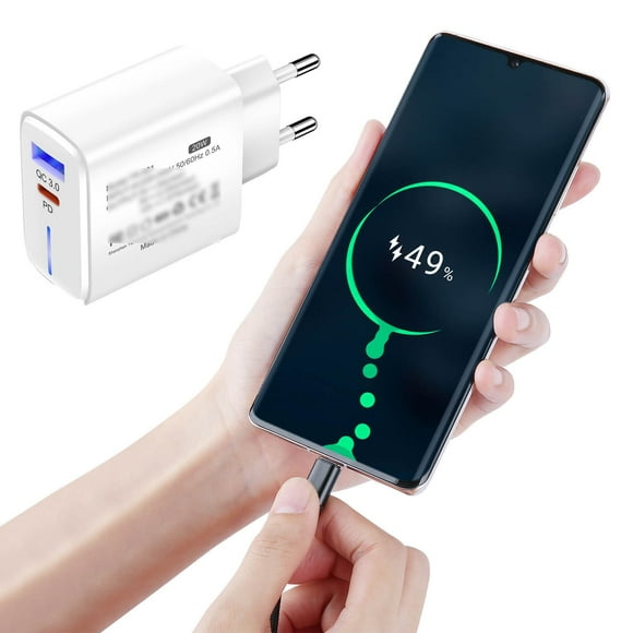Oliegs Heated Blanket Fast Charging EU Power Adapter USB C Phone Charger Compact Travel Plug For IPhone Smartphones And Devices Chocolate