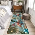 thumbnail image 5 of Christmas Flamingo 2'x6' Runner Rug, Xmas Snowman Coastal Beach Washable Non-Slip Area Rugs for Hallway Kitchen Floor Bedroom Entryway, Laundry Carpet Decoration Indoor Mat, 5 of 9