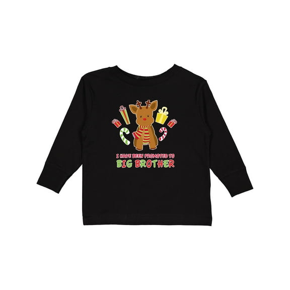 Inktastic Promoted to Big Brother Boys Long Sleeve Toddler T-Shirt
