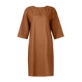 thumbnail image 3 of Fashion A-Line Dress for Women CIENVNSTG Flowy Summer Dress Perfect for Casual Outings or Parties, 3 of 5