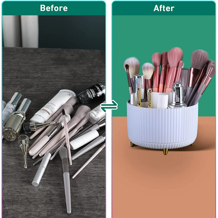 Makeup Brush Holder Organizer,360 Rotating Pencil Pen Holder Cup,5 Slot Make  Up Brushes Cup,desk Accessories