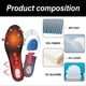 thumbnail image 3 of HOUKEA HKB05-A016-1-RD1 1 Pair Arch Support Insoles Flat Foot Correction Height Boost Insoles, 3 of 5