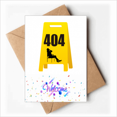 thumbnail image 1 of Toilet Cleaning Tips Plastic Welcome Back Greeting Cards Envelopes Blank, 1 of 3