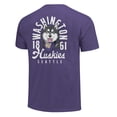thumbnail image 3 of Men's Purple Washington Huskies Comfort Colors Mascot Overlay T-Shirt, 3 of 3