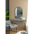 thumbnail image 4 of A&B Home Arched Wall Mount Mirror with Black Metal Frame 24" x 36", 4 of 8