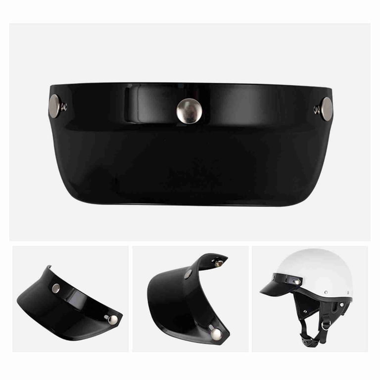3 snap on face shields for motorcycle helmets 3-Snap Flip Up Full Shield Visor Half Open (Light Smoke) : Automotive Excellent impact strength Universal Motorcycle Helmet Visor -
