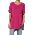 thumbnail image 1 of TheMoogan T-Shirt Basique Décontracté à Manches Courtes et Col Rond pour Femmes, 1 of 6