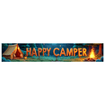 thumbnail image 1 of Forest Design Happy Camper Tent Banner Campfire Nature Scene for Outdoor Adventure Camping Event, 1 of 5