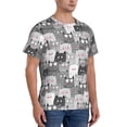 thumbnail image 2 of Qekee Cats Group Classic Fit T-Shirt Men's Shirt Men's Tight Short Sleeves for Exercise, Running, Mountaineering - Cats Group, 2 of 9