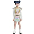 thumbnail image 2 of 2025 New Girls Pop Singer Cos Outfit Set for Pendant Dance Stage Party Theme Dress Up Birthday Gifts(120), 2 of 9