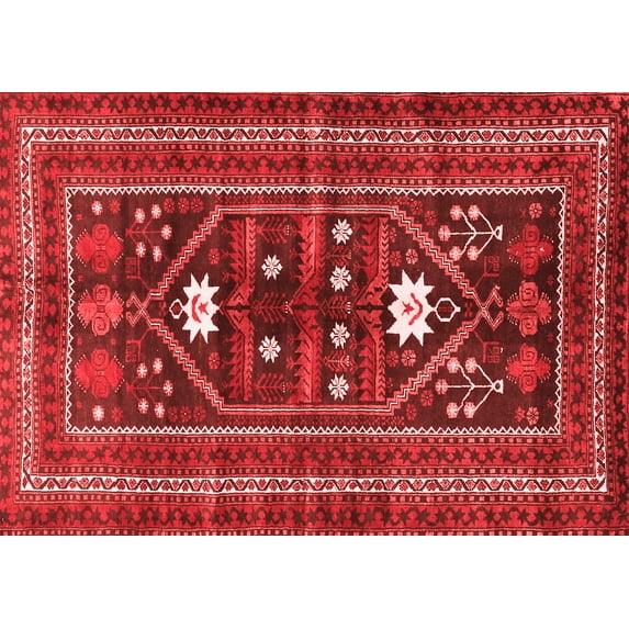 Ahgly Company Indoor Rectangle Persian Red Traditional Area Rugs, 3' x 5'