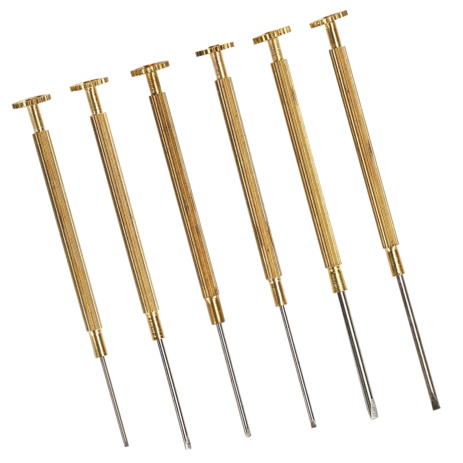 Watch Screwdrivers Watch Screwdrivers Set Watch Repairing Screwdrivers Slot Watch Repairing Screwdrivers Glasses Repairing Screwdrivers 6pcs Slot Watch Screwdrivers Set Copper