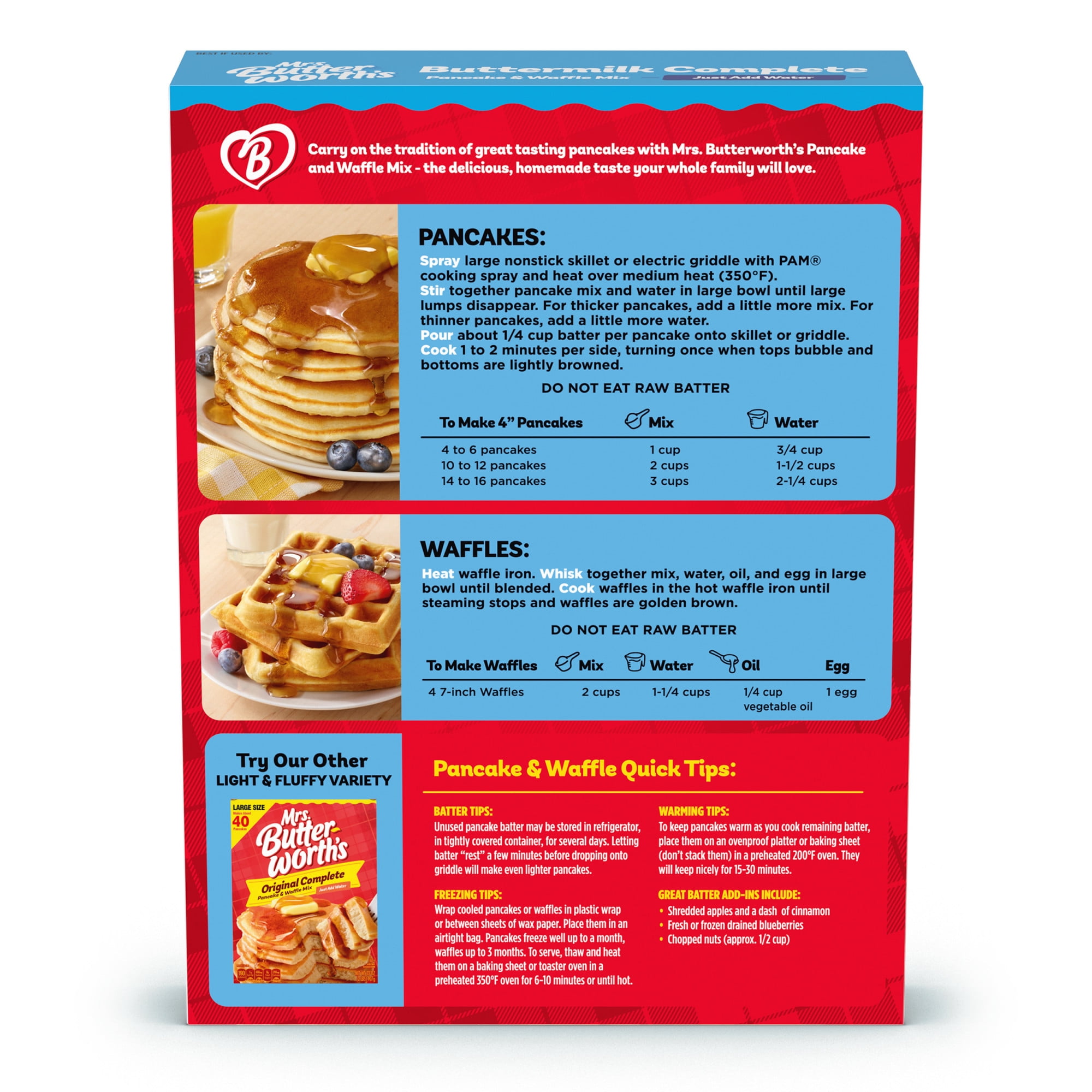 Mrs. Butterworth's Buttermilk Complete Pancake & Waffle Mix, 32 oz