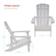 thumbnail image 2 of CHYVARY 4 Peaks Adirondack Chairs, Fire Pit Outdoor Patio Furniture,White, 2 of 6