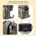 thumbnail image 4 of Diaper Bag Backpack Portable Nylon Fabric Adjustable Shoulder Strap Diaper Bag for Women, 4 of 7